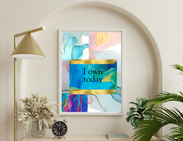 Vibrant Energy: Abstract Affirmation Art Print Set 7 Bold Digital Art Pieces)