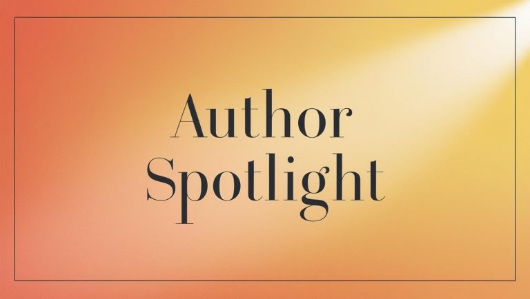 An elegant digital banner for the NettaVibes Author Spotlight series featuring geometric background layers and the inspiring text "Trust Your Progress."