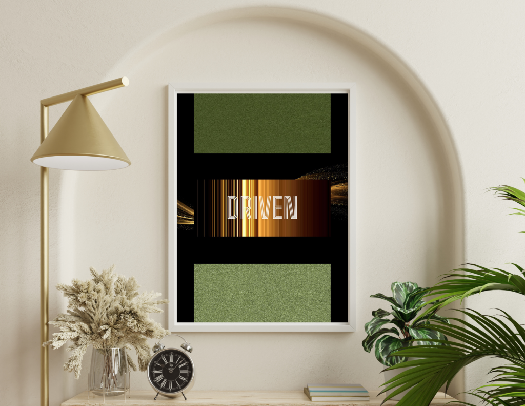 Determined to Succeed: Confident (3-Piece Set) Digital Art for Bold Minds