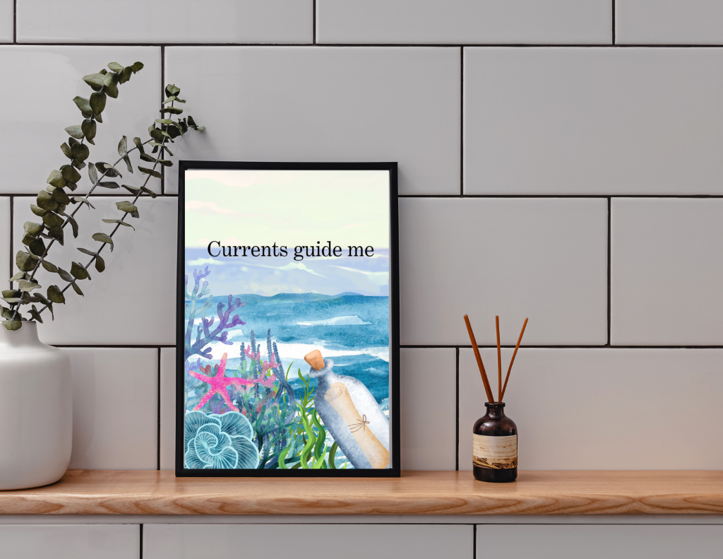 Sea of Possibilities: Calming Ocean-Themed Inspiration Print Set (3 Digital Downloads)"