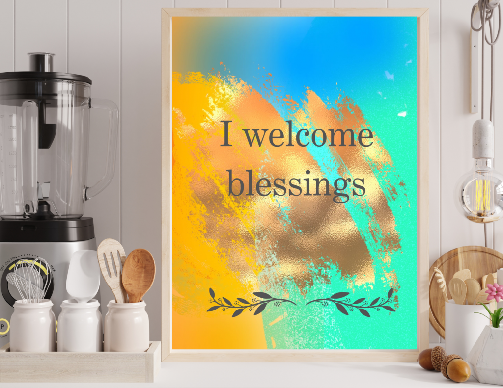"Golden Horizon: Uplifting Digital Affirmation Prints (3-Piece Set)"