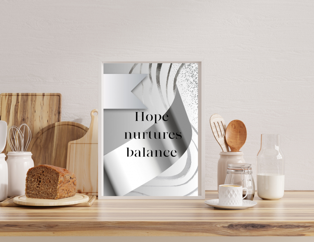 "Silver Serenity: Calming Digital Affirmation Prints (3-Piece Set)"
