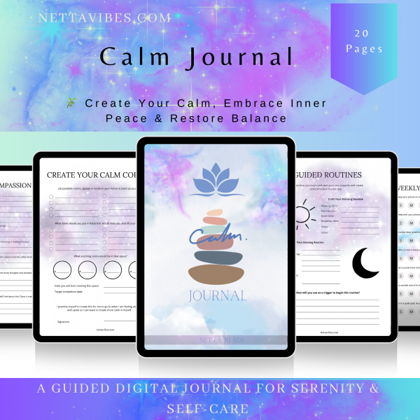 Calm Journal Digital Planner – Self-Care, Mindfulness & Reflection Guide