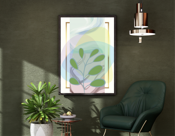 "Botanic Bliss: 4-Piece Calming Floral Digital Prints" - Image 3