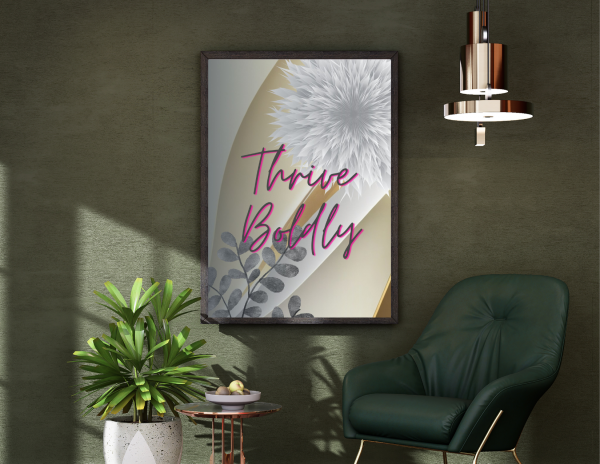 Empowerment Trio: Power Shift, Glow Upward & Thrive Boldly Digital Art Set" - Image 2
