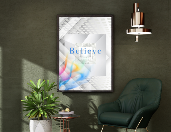 Silver Essence: Achieve, Believe & Freedom Digital Art Collection