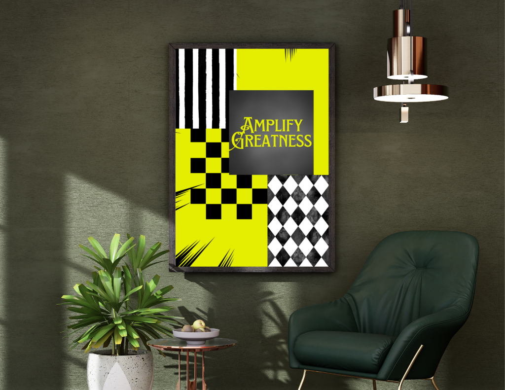 Dominate Fear | Level Up | Fuel Ambition – Bold Motivational Wall Art Set