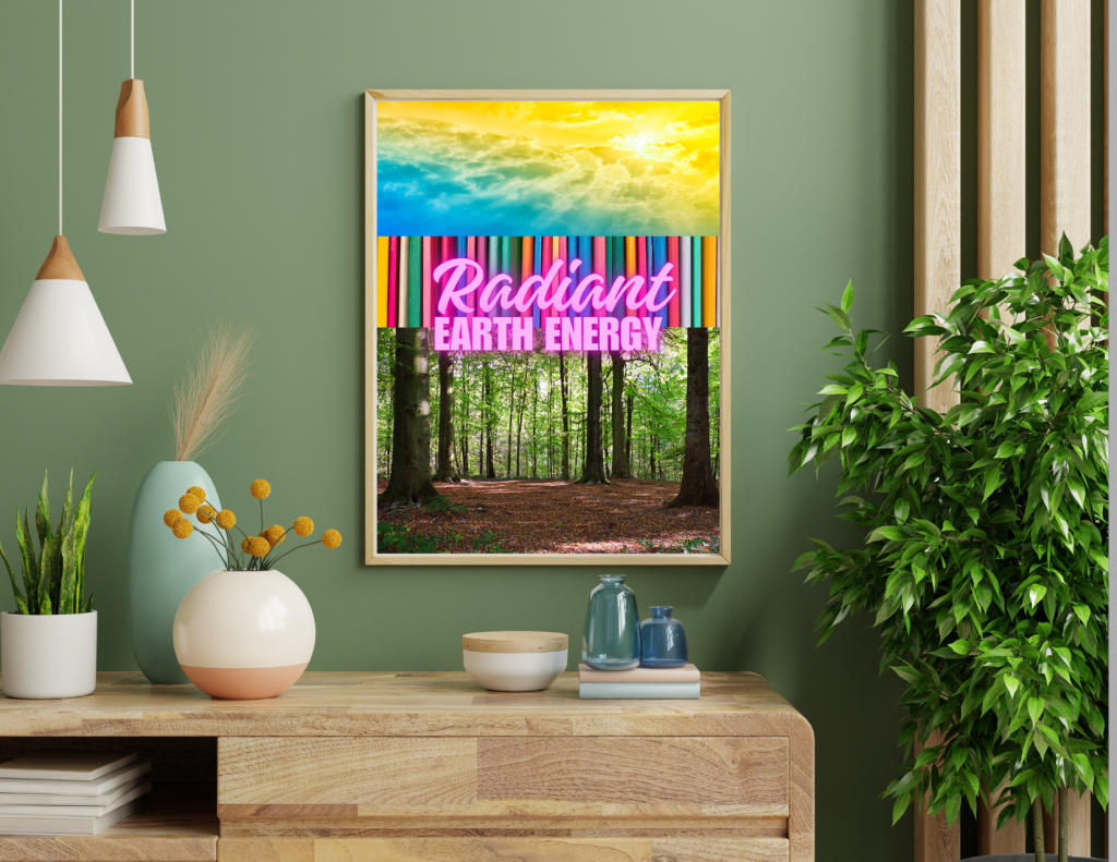Radiant Earth Energy – Vivid Forest & Sunlight Wall Prints