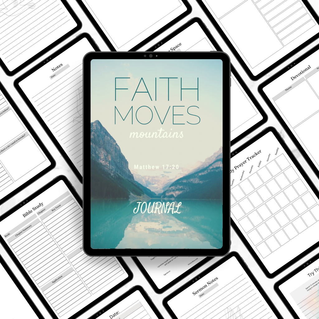 Faith Moves Mountains Journal – Digital Prayer & Scripture Study Planner
