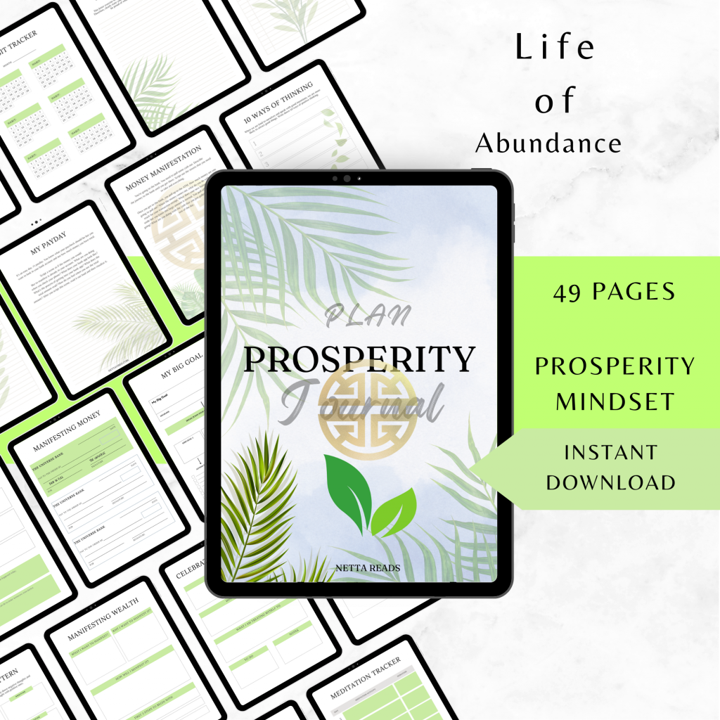 Plan Prosperity Journal – Digital Manifestation & Wealth Mindset Workbook