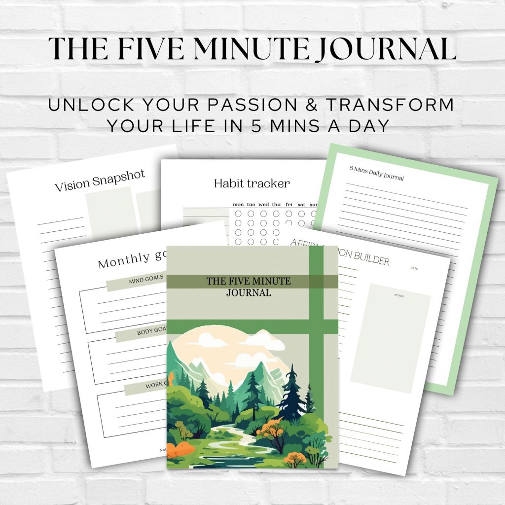The 5 Min Journal – Boost Productivity, Self-Reflection & Daily Mindset in Just 5 Minutes