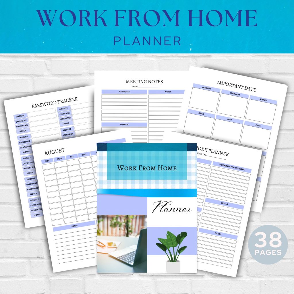 The Work From Home Journal: Daily Planner & Organizer for Remote Professionals