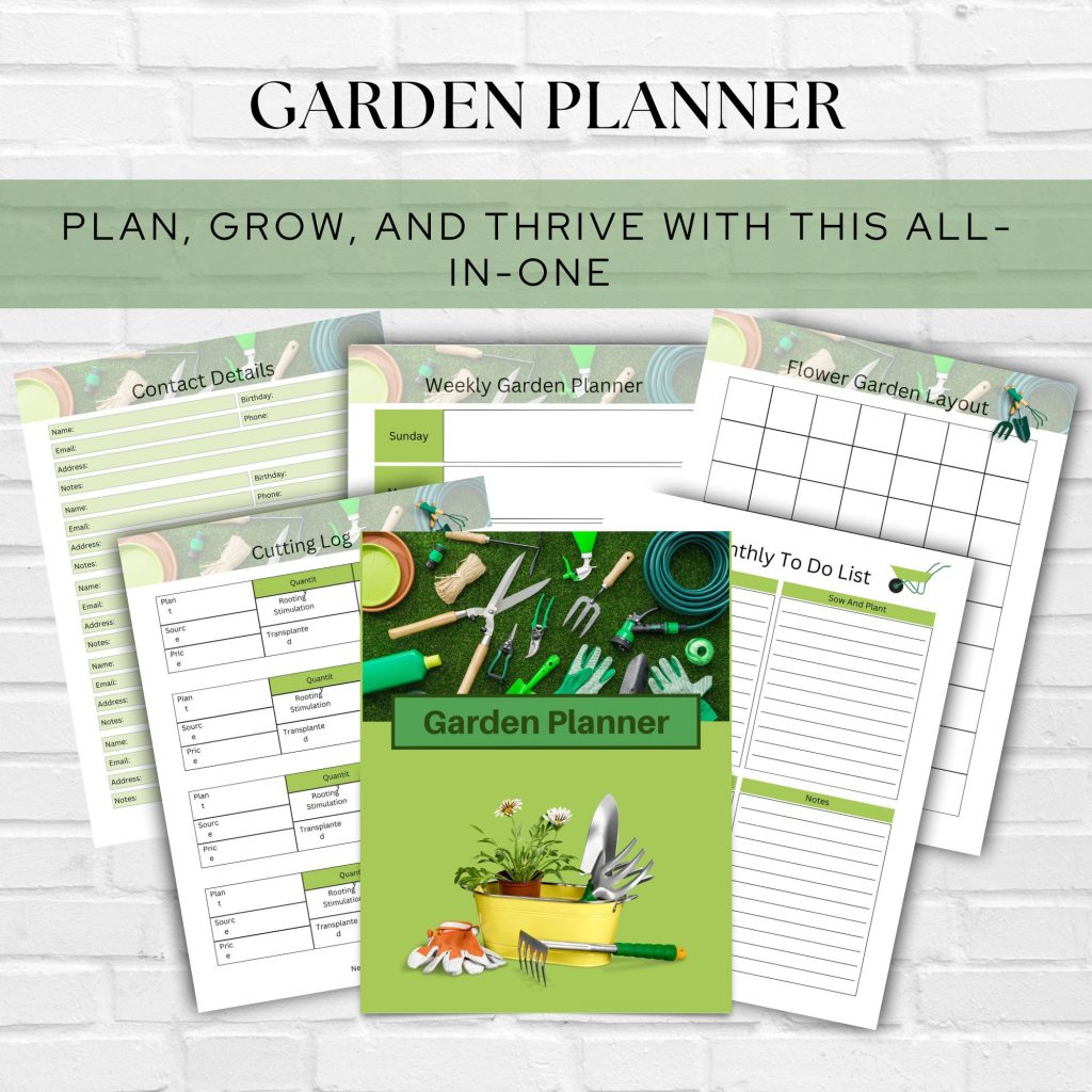 Garden Planner Journal: Layouts, Harvest Calendar, Project Tracker & More