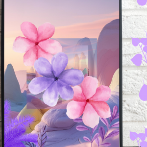 Floral Portal to Inner Realms: Soft Pastel Escape Art