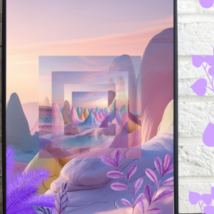 Floral Portal to Inner Realms: Soft Pastel Escape Art