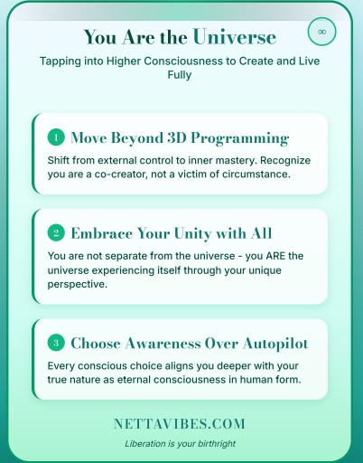 You are currently viewing You Are the Universe: Tapping Into Higher Consciousness to Create and Live Fully