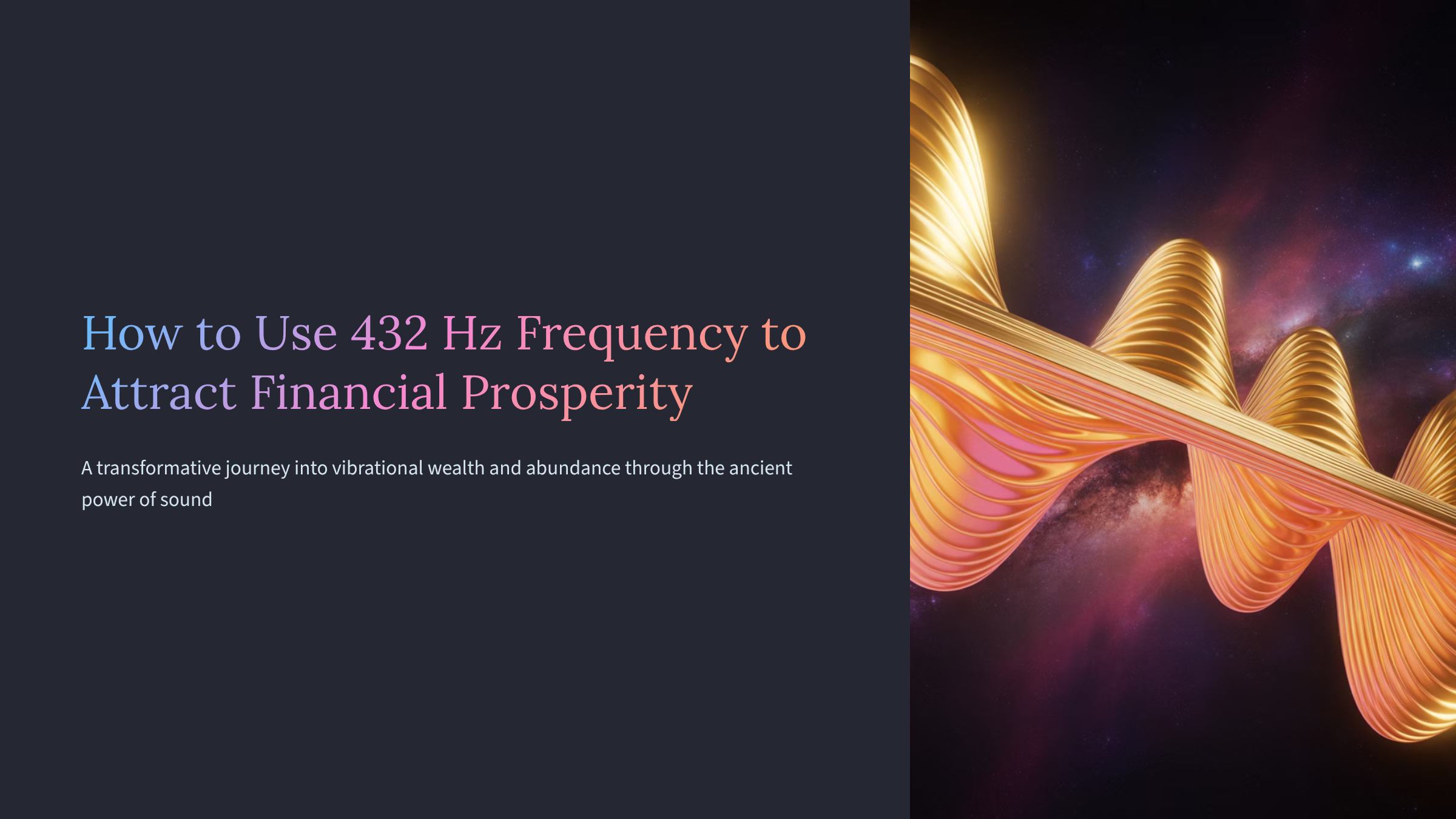 How to Use the 432 Hz Frequency to Attract Financial Prosperity - Image 2