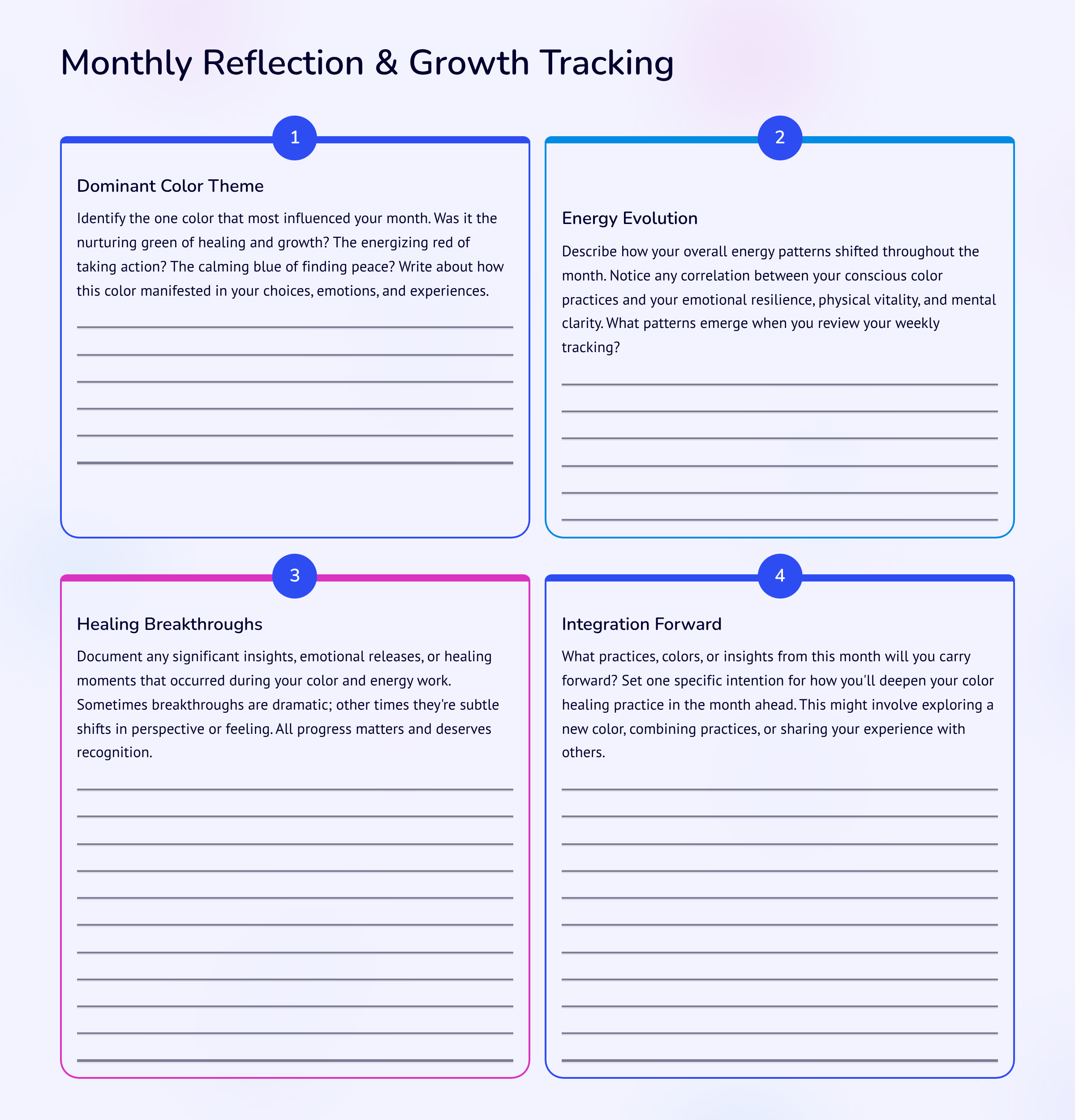 Color, Energy & Healing: A Guided Journal for Growth (JOURNAL) - Image 3