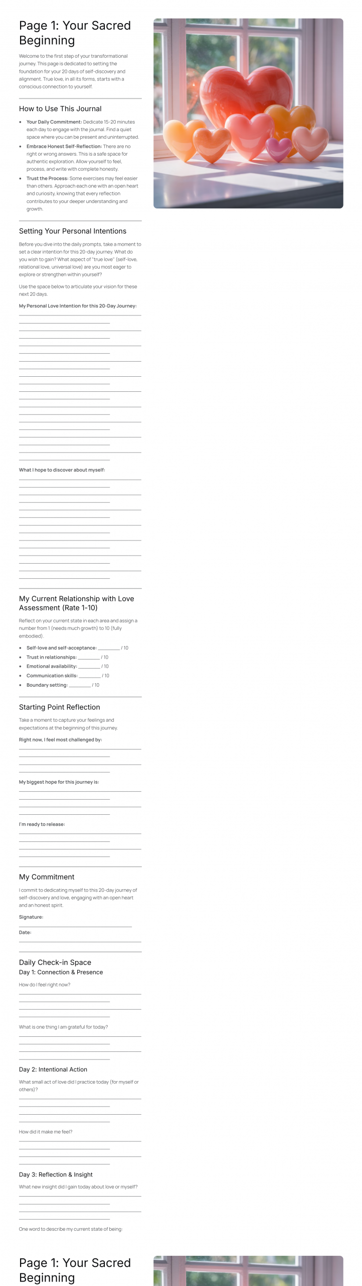 True Love Alignment Journal: 20-Day Transformational Journey - Image 2