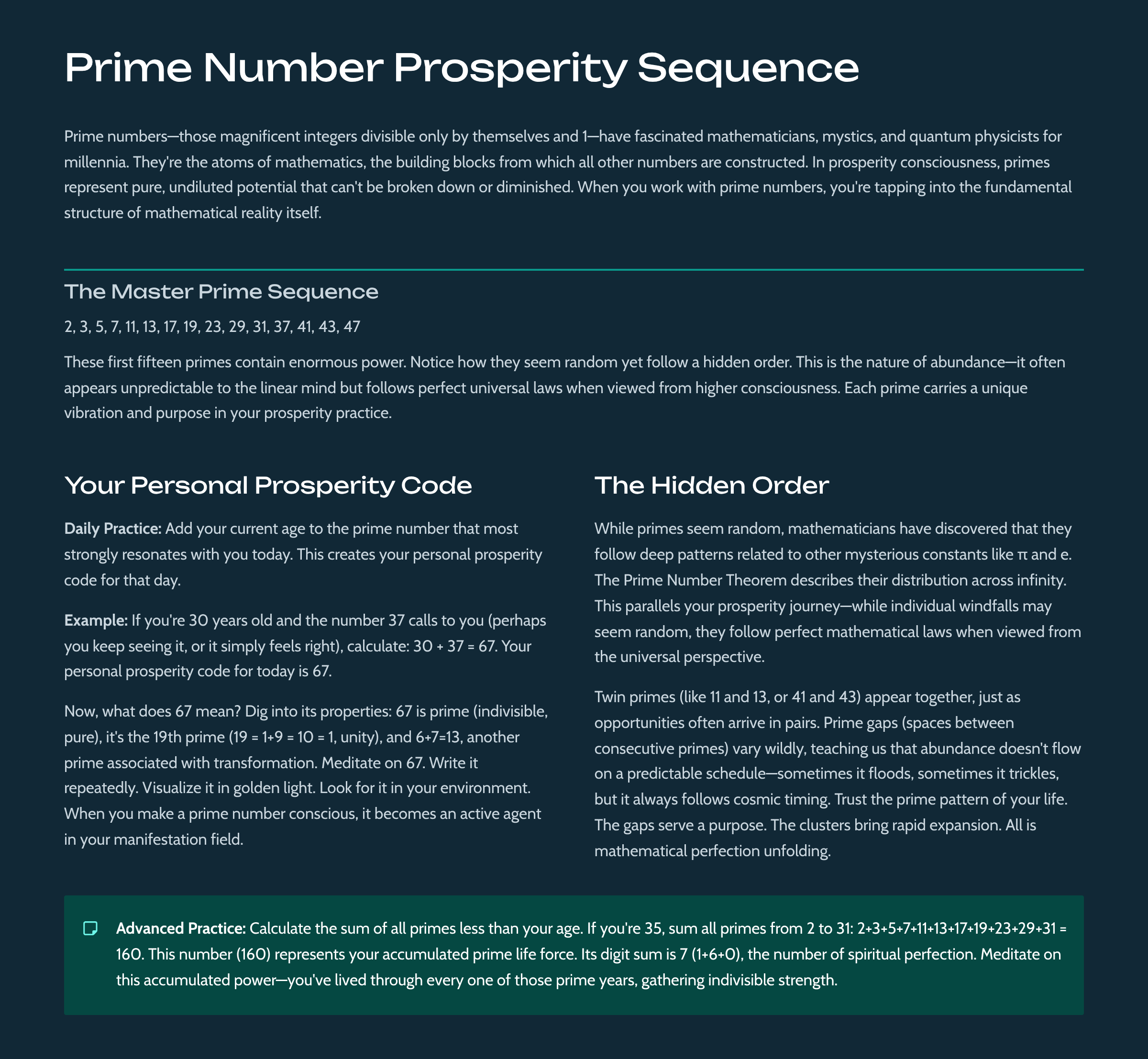 The Mathematical Prosperity & Advancement Code - Image 2