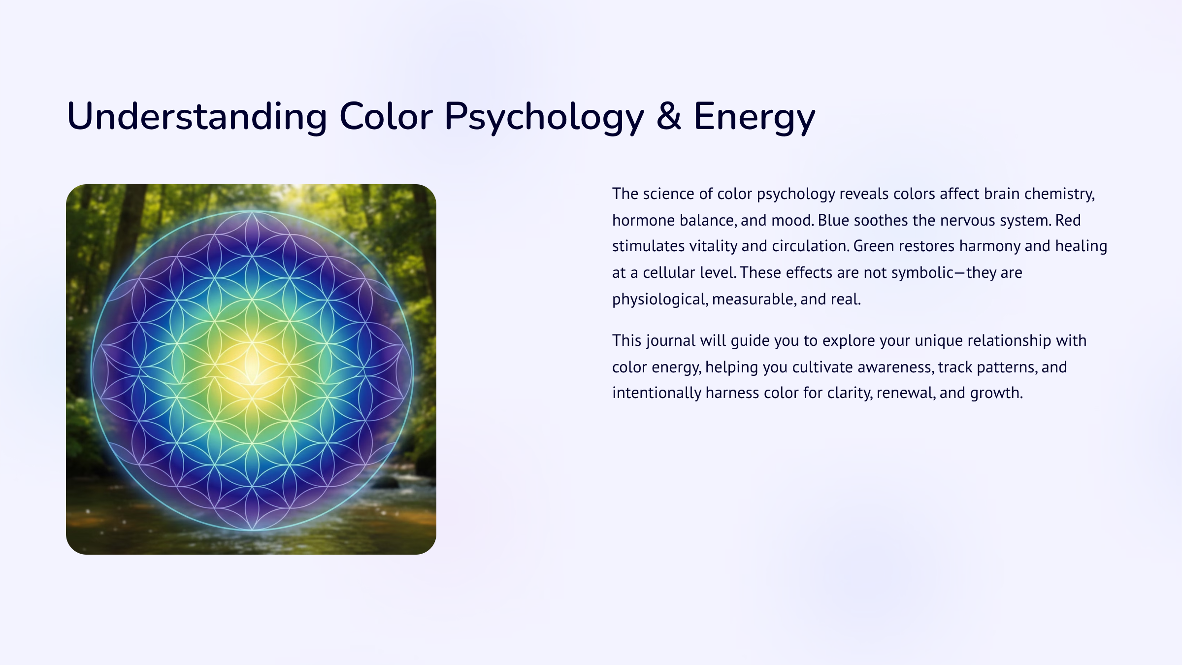 Color, Energy & Healing: A Guided Journal for Growth (JOURNAL) - Image 2